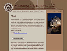 Tablet Screenshot of milestoneinspections.com